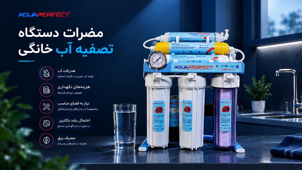 مزایا و معایب دستگاه تصفیه آب خانگی